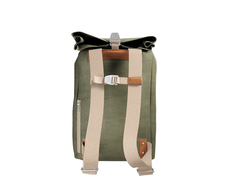 Pickwick katoenen canvas rugzak saliegroen