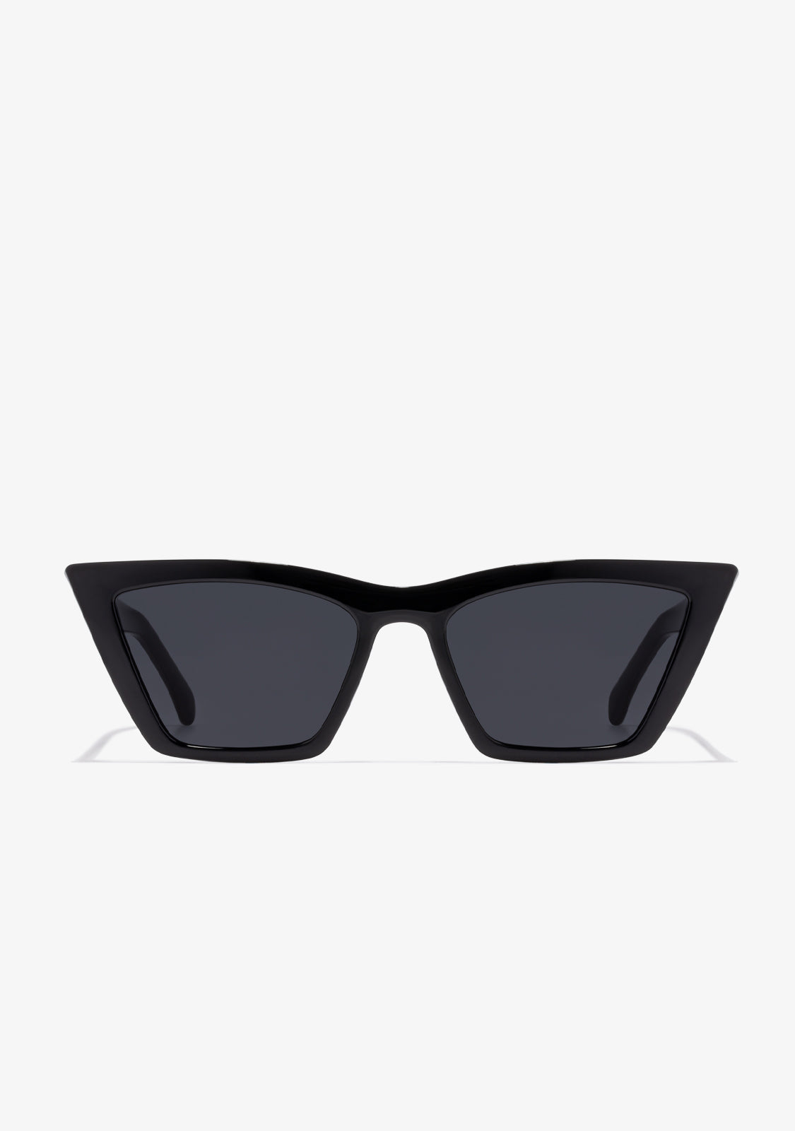 Black cat-eye style sunglasses with D.Franklin logo on the temples and emblem on the lens.