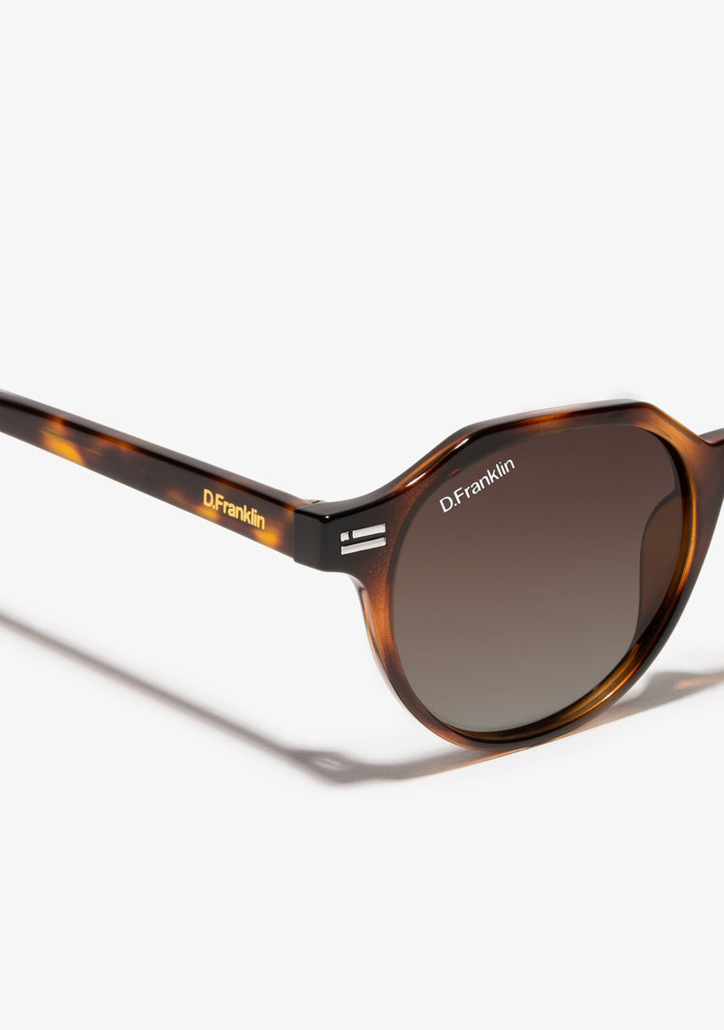D.Franklin sunglasses ULTRA LIGHT ROUND HAVANA / BROWN
