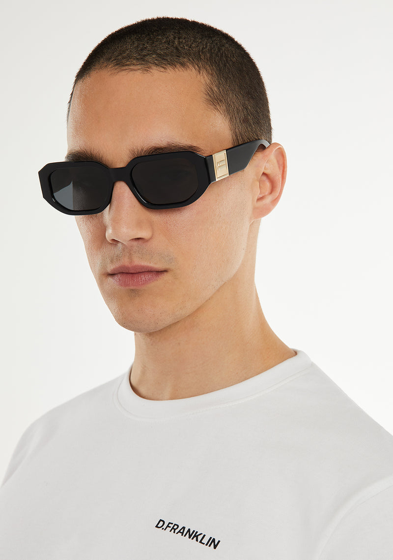 D.Franklin sunglasses EMBLEM HEX BLACK / SMOKE
