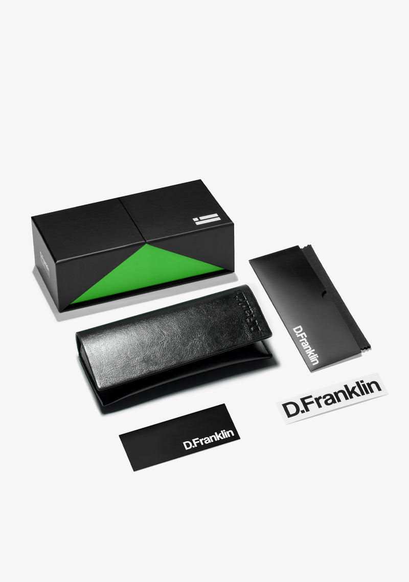 D.Franklin sunglasses EMBLEM HEX BLACK / SMOKE
