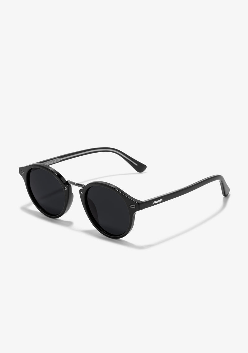 D.Franklin sunglasses ROLLER ROUND V2 FULL BLACK
