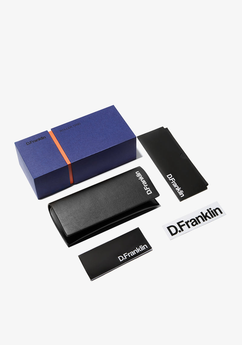 D.Franklin sunglasses ROLLER TR90 BLACK EDITION package
