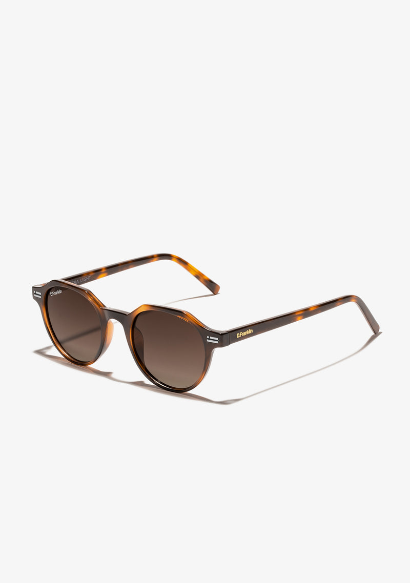 D.Franklin sunglasses ULTRA LIGHT S ROUND HAVANA / BROWN

