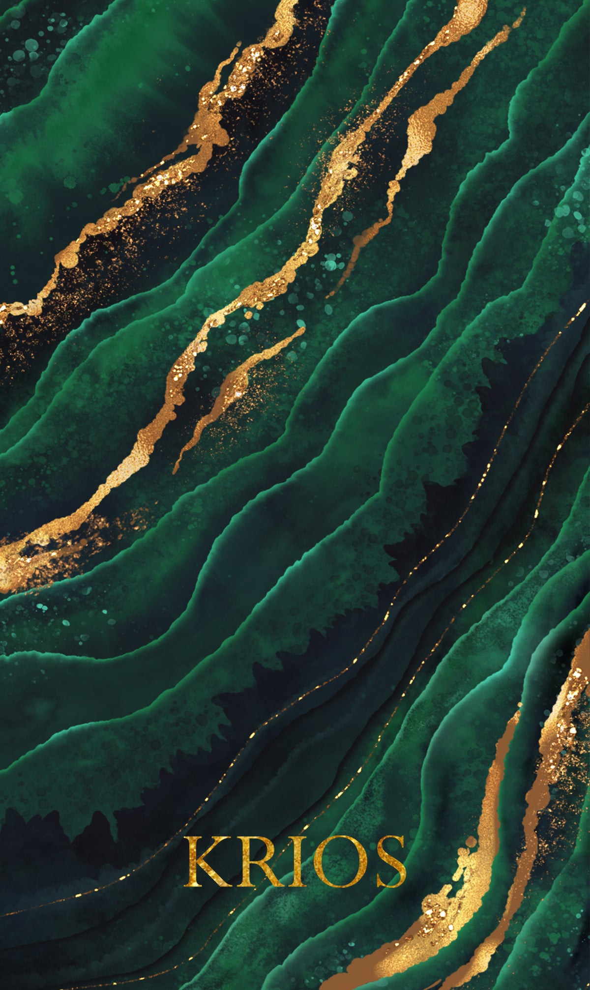 KRIOS - Zwarte Marmer print Telefoonhoes