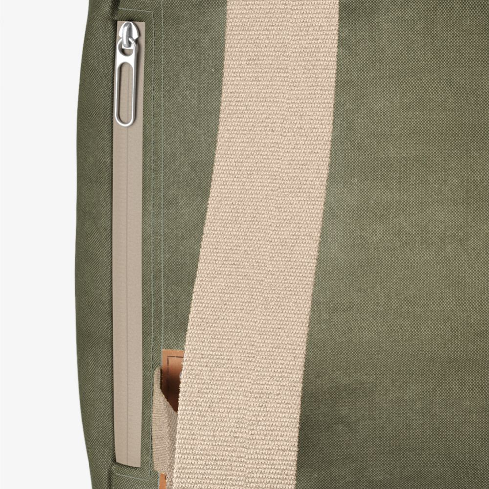 Pickwick katoenen canvas rugzak saliegroen