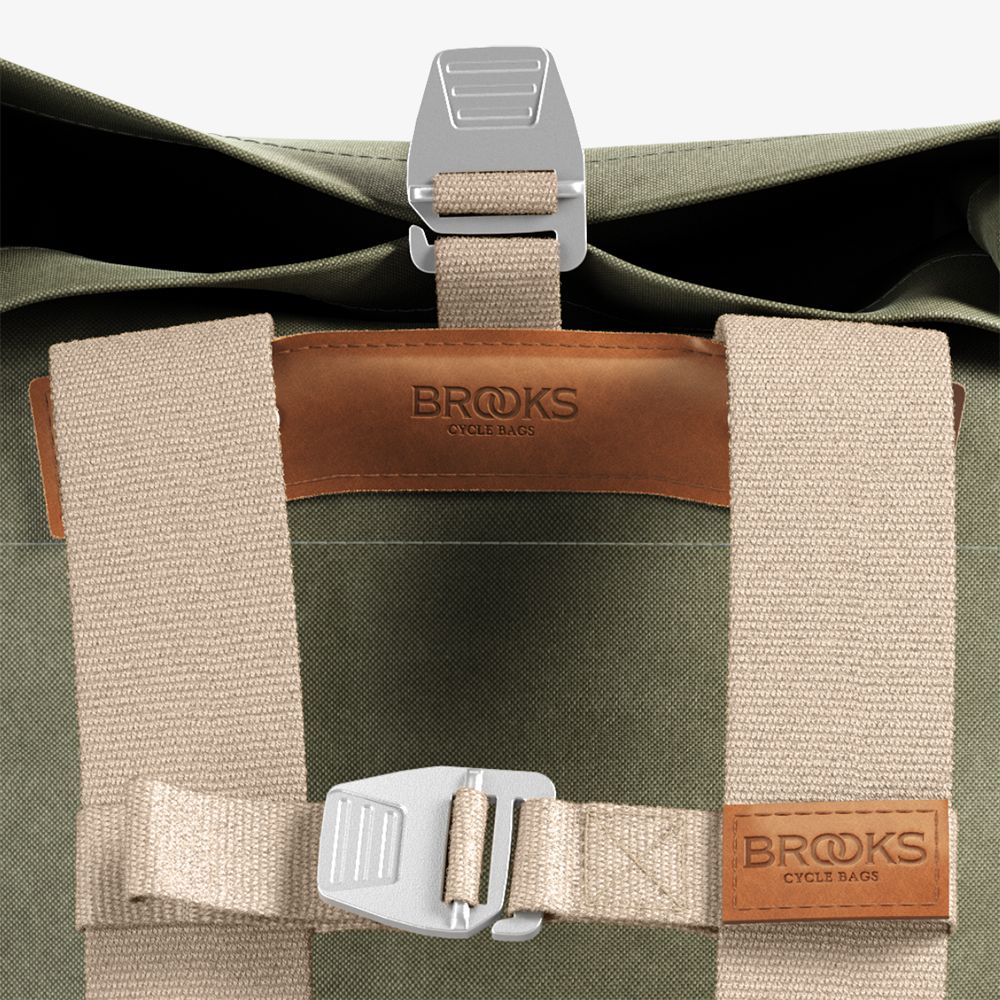 Pickwick katoenen canvas rugzak saliegroen