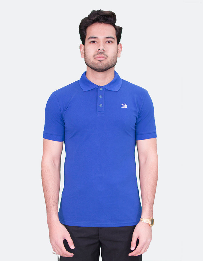 KRIOSWEAR - Royal Blue Short Sleeve Polo shirt