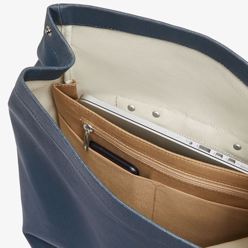 Brooks England - Pickwick Cotton Canvas Rugtas blauw