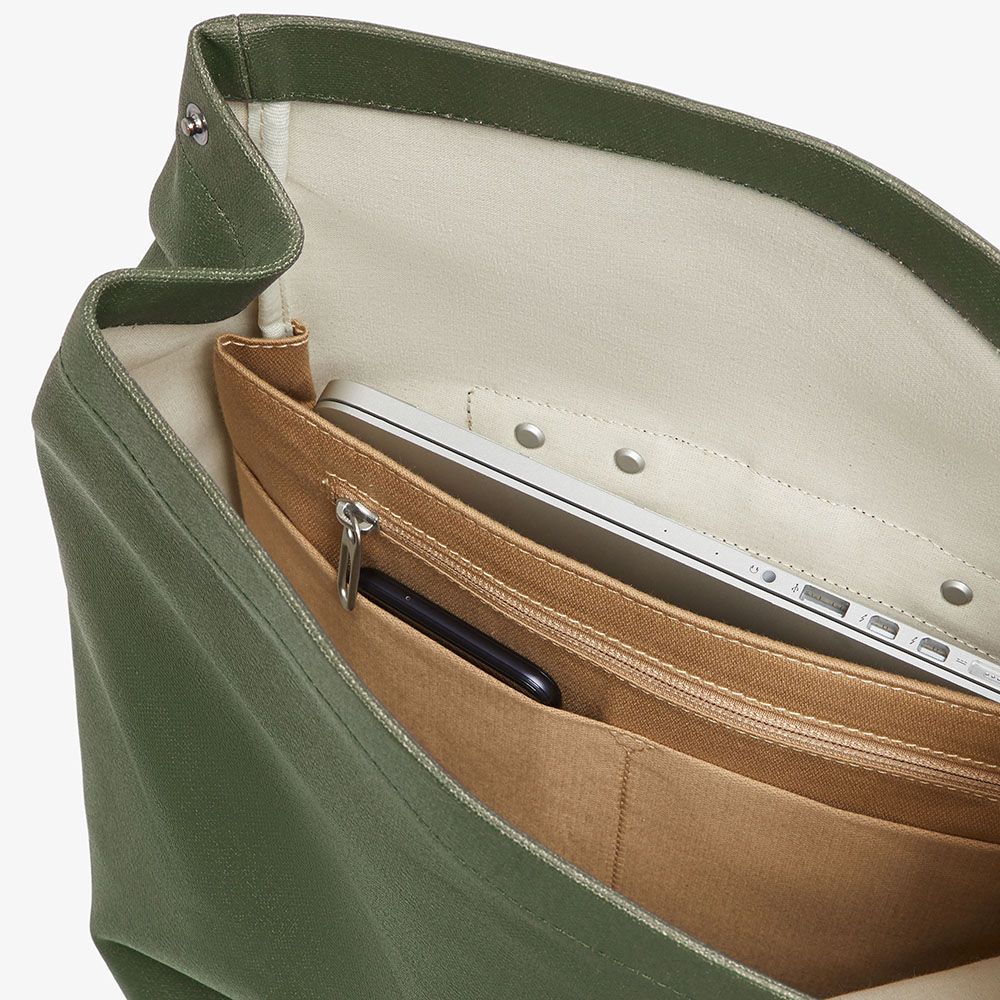 Brooks England - Pickwick Katoenen Canvas Rugzak Forest