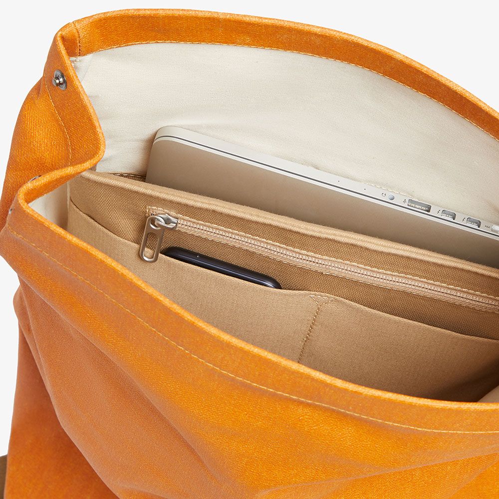 Pickwick Katoenen Canvas Rugzak Oranje/Goose Beak