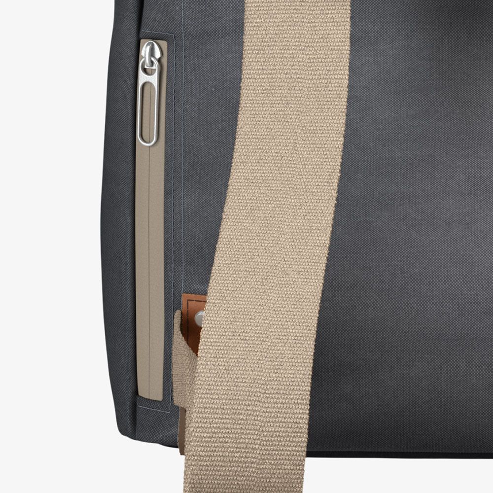 Brooks England - Pickwick Cotton Canvas Tas Grey Brown